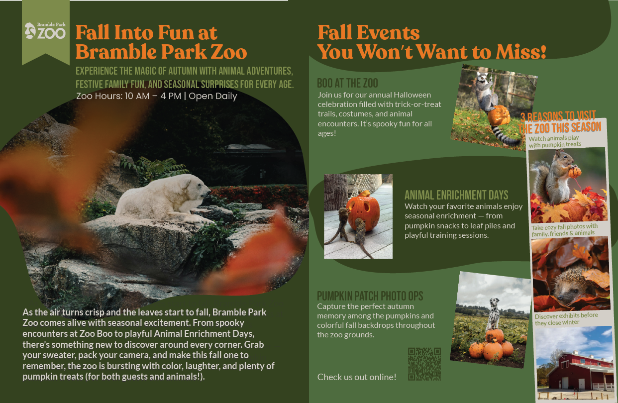 Bramble Park Zoo magazine advertisement